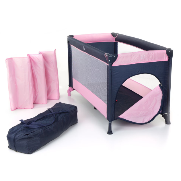 Patut bebe pliabil, usor de transportat, portabil ,design solid si elastic , 65x125x78 gri