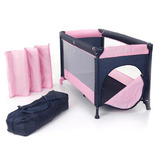 Patut bebe pliabil, usor de transportat, portabil ,design solid si elastic , 65x125x78 gri - BUZ.RO