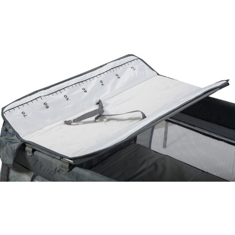 Patut bebe pliabil, usor de transportat, portabil ,design solid si elastic gri - BUZ.RO