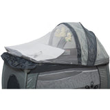 Patut bebe pliabil, usor de transportat, portabil ,design solid si elastic gri - BUZ.RO