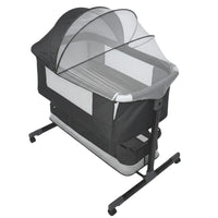 Patut copii Pat pliabil, plasa insecte, pozitie leganat, roti,saltea inclusa