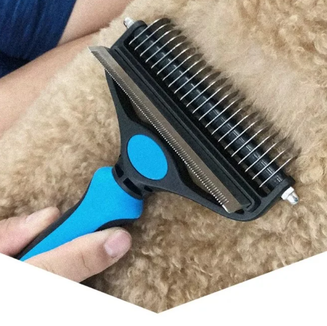 Perie animale, trimmer, pentru tuns, par scurt, lung, anti naparlire, descalcire blana, L
