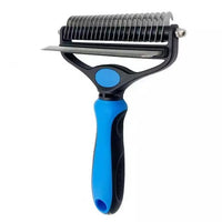 Perie animale cu trimmer pentru tuns par scurt, lung, anti naparlire, descalcire blana, M, buz