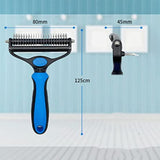 Perie animale cu trimmer pentru tuns par scurt, lung, anti naparlire, descalcire blana, M, buz