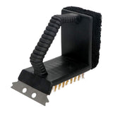 Perie curatare gratar| Kinghoff| Maner ergonomic| Compatibilitate universala| 3 in 1|perie sarma|spatula|burete - BUZ.RO