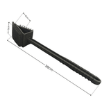 Perie pentru Curatarea Gratarului 3 in 1, cu Perie de Sarma, Burete Abraziv si Racleta Metalica - BUZ.RO