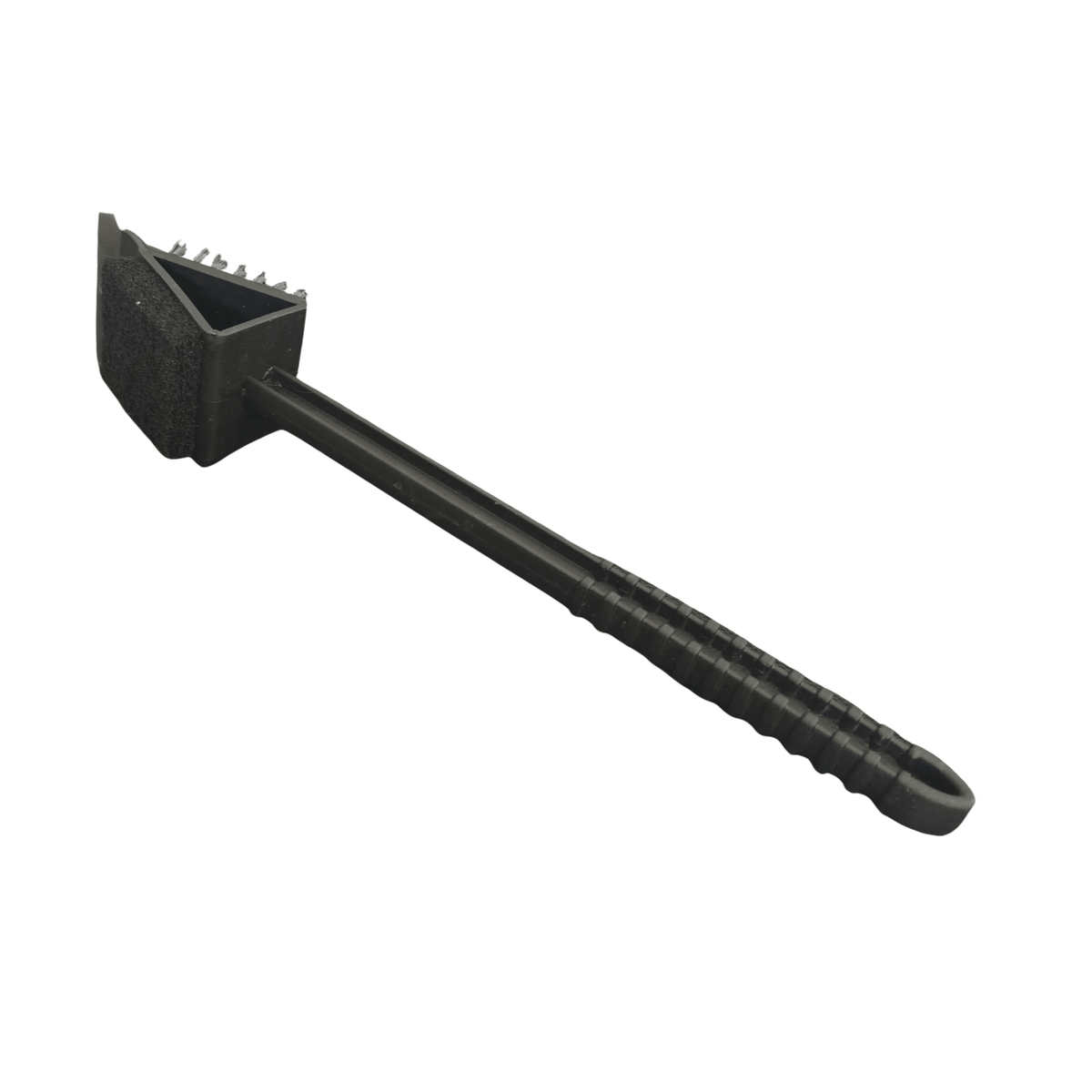 Perie pentru Curatarea Gratarului 3 in 1, cu Perie de Sarma, Burete Abraziv si Racleta Metalica - BUZ.RO
