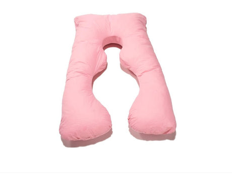 Perna multifunctionala pentru gravide si alaptare, ergonomica, cu husa detasabila,  roz