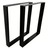 Picioare metalice masa, set metal, 2 bucati, mobilier dining, 60 x 8 cm x 73 cm