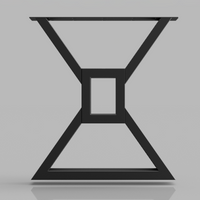 Picioare metalice masa, set metal, 2 bucati, mobilier dining, 65x8x72 CM
