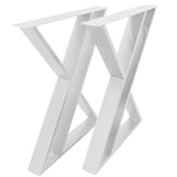 Picioare metalice masa ,negre,albe,aurii ,set 2 picioare masa metal, mobilier, finisate, vopsite,60x65x70cm alb