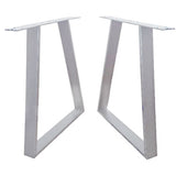 Picioare metalice masa, set metal, 2 bucati, mobilier dining, 60x 8 x 73cm