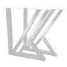 Picioare metalice masa, set metal, 2 bucati, mobilier dining, 65x8x72 cm