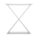 Picioare metalice masa, set metal, 2 bucati, mobilier dining, 60 x 72 x 8 cm