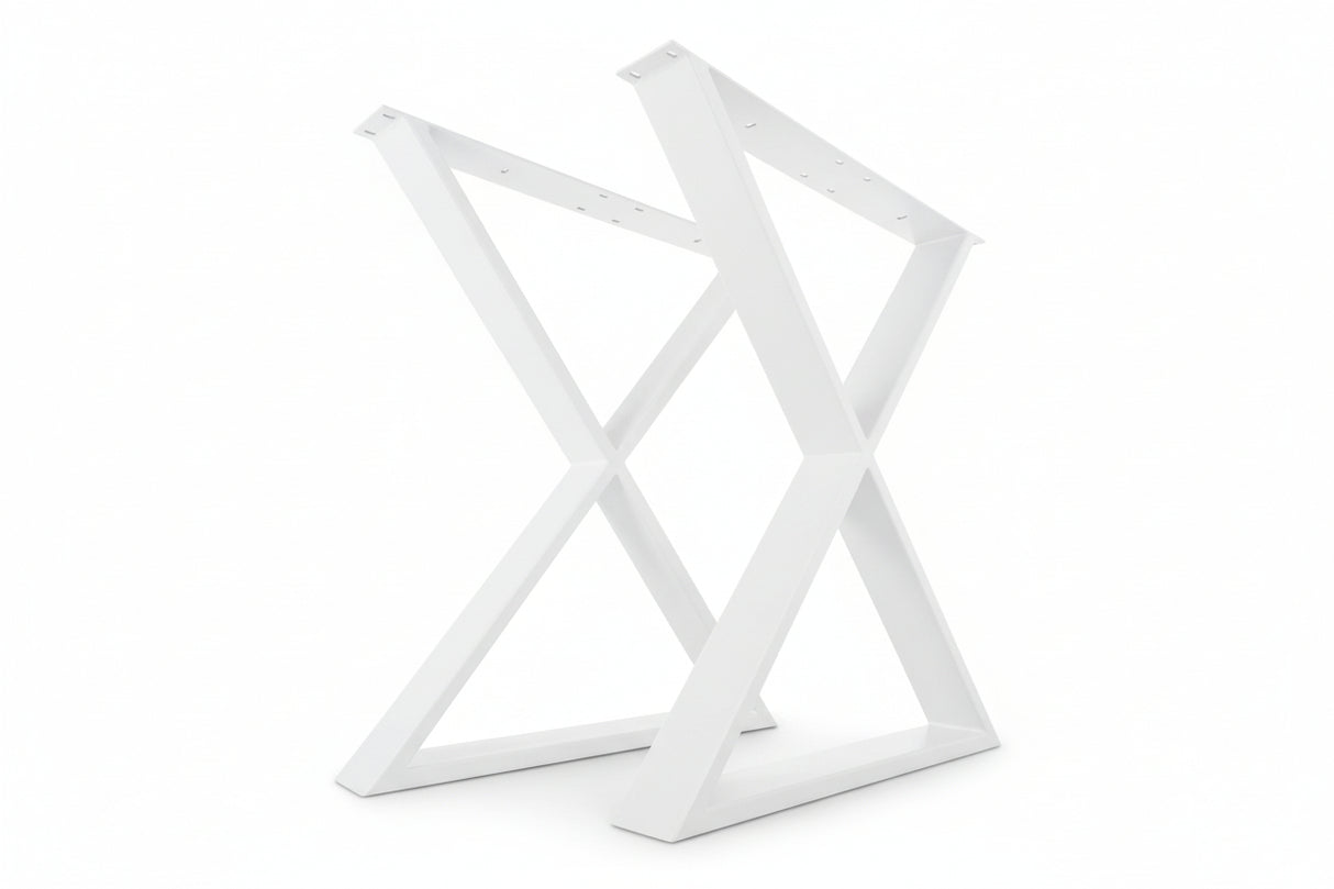 Picioare metalice masa, set metal, 2 bucati, mobilier dining, 60 x 72 x 8 cm - BUZ.RO