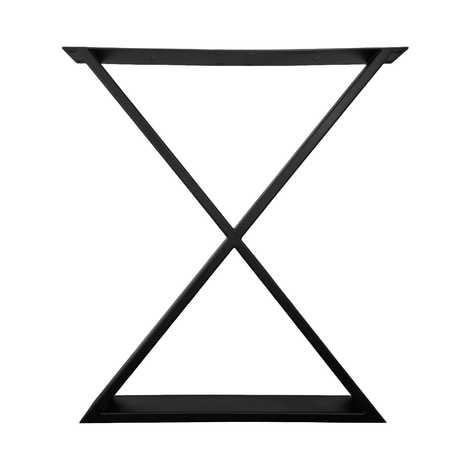 Picioare metalice masa, set metal, 2 bucati, mobilier dining, 60 x 72 x 8 cm - BUZ.RO