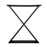 Picioare metalice masa, set metal, 2 bucati, mobilier dining, 60 x 72 x 8 cm - BUZ.RO