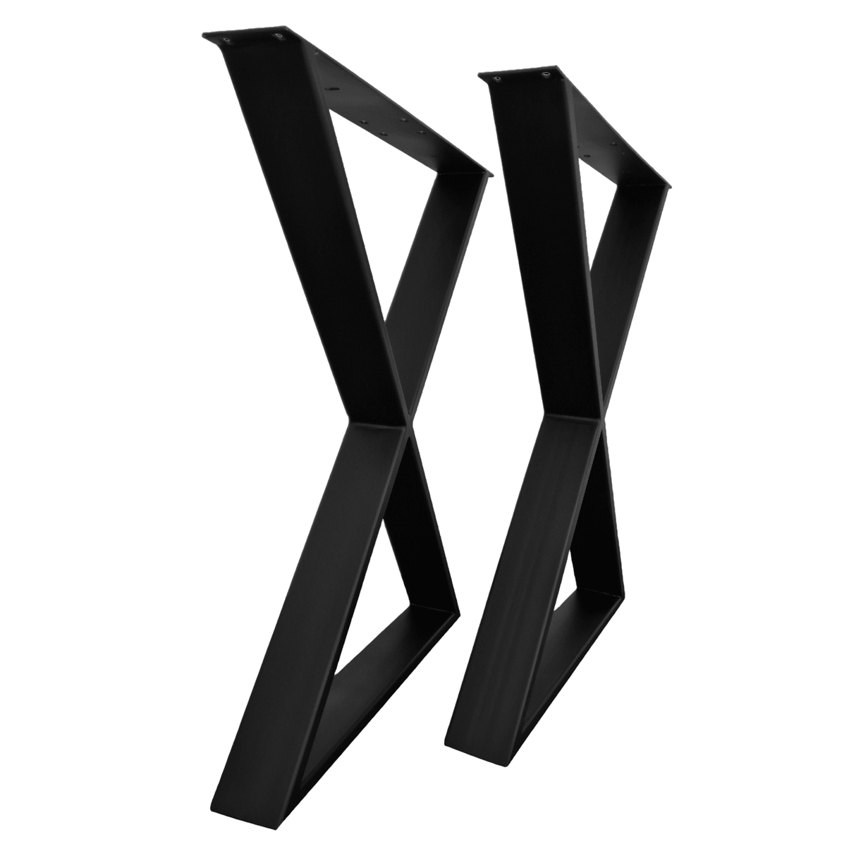 Picioare metalice masa, set metal, 2 bucati, mobilier dining, 60 x 72 x 8 cm - BUZ.RO