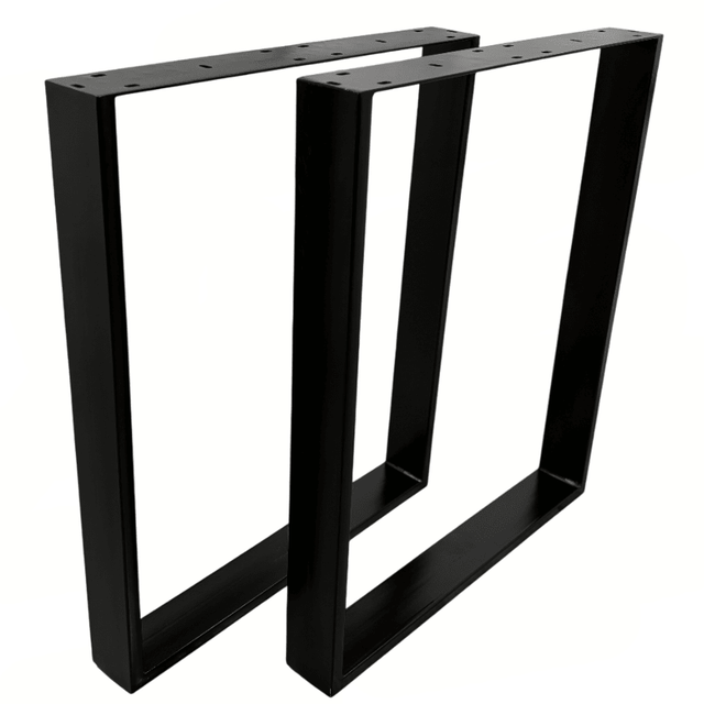 Picioare metalice masa, set metal, 2 bucati, mobilier dining, 60 x 8 cm x 73 cm - BUZ.RO