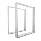 Picioare metalice masa, set metal, 2 bucati, mobilier dining, 60 x 8 cm x 73 cm - BUZ.RO