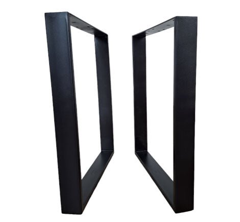 Picioare metalice masa, set metal, 2 bucati, mobilier dining, 60 x 8 cm x 73 cm - BUZ.RO