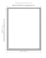 Picioare metalice masa, set metal, 2 bucati, mobilier dining, 60 x 8 cm x 73 cm - BUZ.RO