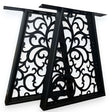 Picioare metalice masa, set metal, 2 bucati, mobilier dining, 60 x 8 x 73cm - BUZ.RO