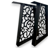 Picioare metalice masa, set metal, 2 bucati, mobilier dining, 60 x 8 x 73cm - BUZ.RO