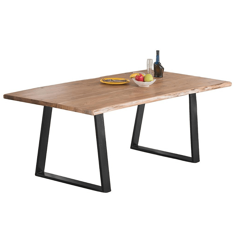 Picioare metalice masa, set metal, 2 bucati, mobilier dining, 60x 8 x 73cm - BUZ.RO