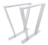 Picioare metalice masa, set metal, 2 bucati, mobilier dining, 60x 8 x 73cm - BUZ.RO