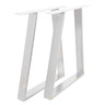 Picioare metalice masa, set metal, 2 bucati, mobilier dining, 60x 8 x 73cm - BUZ.RO