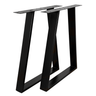 Picioare metalice masa, set metal, 2 bucati, mobilier dining, 60x 8 x 73cm - BUZ.RO