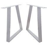 Picioare metalice masa, set metal, 2 bucati, mobilier dining, 60x 8 x 73cm - BUZ.RO