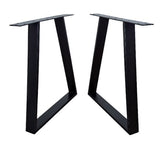 Picioare metalice masa, set metal, 2 bucati, mobilier dining, 60x 8 x 73cm - BUZ.RO