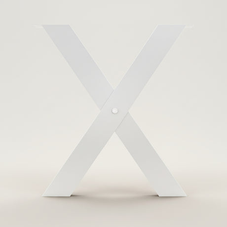 Picioare metalice masa, set metal, 2 bucati, mobilier dining, 60x8x73 CM - BUZ.RO