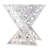 Picioare metalice masa, set metal, 2 bucati, mobilier dining, 65 cm x8 cm x73 cm - BUZ.RO