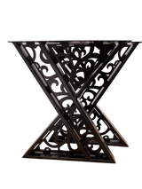 Picioare metalice masa, set metal, 2 bucati, mobilier dining, 65 cm x8 cm x73 cm - BUZ.RO