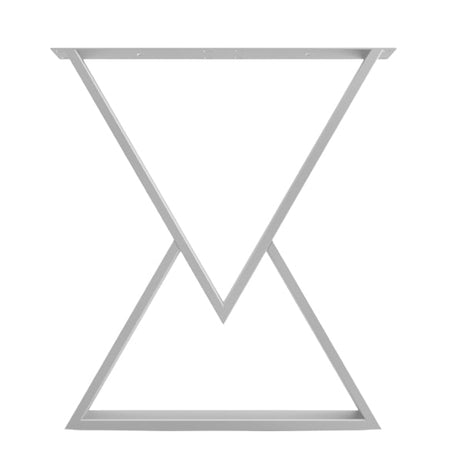 Picioare metalice masa, set metal, 2 bucati, mobilier dining, 65 x 72 x 8 cm - BUZ.RO