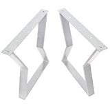 Picioare metalice masa, set metal, 2 bucati, mobilier dining, 65 x 73 x 8 cm - BUZ.RO