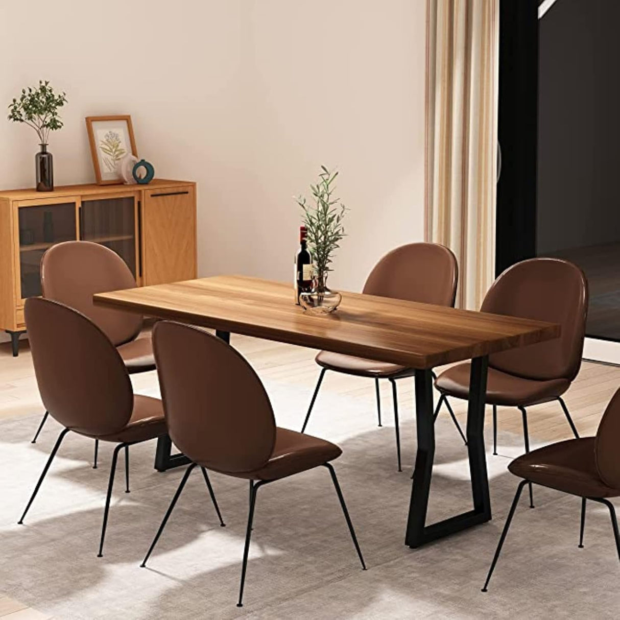 Picioare metalice masa, set metal, 2 bucati, mobilier dining, 65 x 73 x 8 cm - BUZ.RO