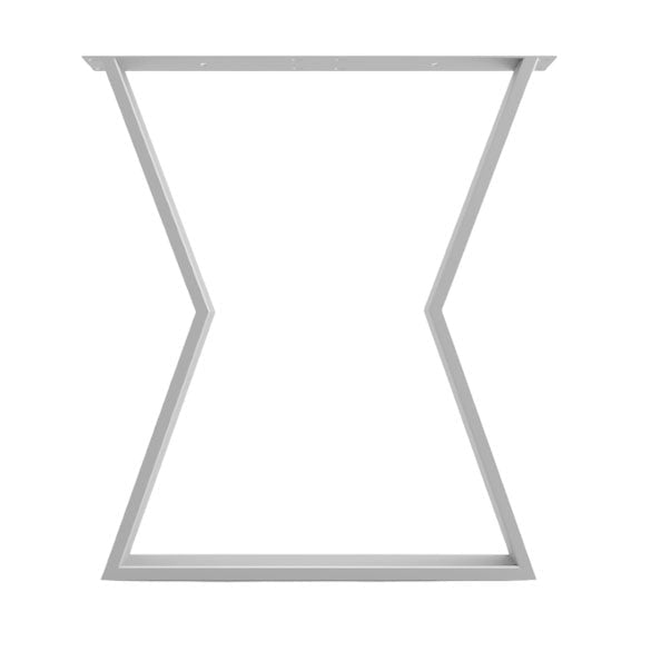 Picioare metalice masa, set metal, 2 bucati, mobilier dining, 65 x 73 x 8 cm - BUZ.RO