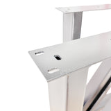 Picioare metalice masa, set metal, 2 bucati, mobilier dining, 65x8x72 cm - BUZ.RO