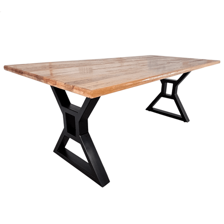 Picioare metalice masa, set metal, 2 bucati, mobilier dining, 65x8x72 CM - BUZ.RO