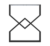Picioare metalice masa, set metal, 2 bucati, mobilier dining, 65x8x72 cm - BUZ.RO