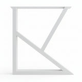 Picioare metalice masa, set metal, 2 bucati, mobilier dining, 65x8x72 cm - BUZ.RO