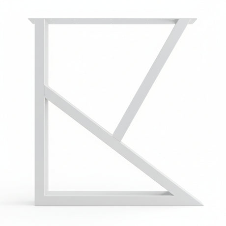 Picioare metalice masa, set metal, 2 bucati, mobilier dining, 65x8x72 cm - BUZ.RO