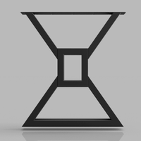 Picioare metalice masa, set metal, 2 bucati, mobilier dining, 65x8x72 CM