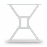 Picioare metalice masa, set metal, 2 bucati, mobilier dining, 65x8x72 CM - BUZ.RO