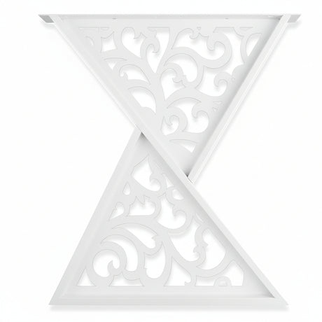 Picioare metalice masa, set metal, 2 bucati, mobilier dining, 65x8x73 cm - BUZ.RO