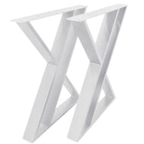 Picioare metalice masa, set metal, 2 bucati, mobilier dining, 65x8x73cm - BUZ.RO